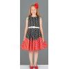 imageBlackButterfly Kids Audrey Vintage 50s Girls DressBlack  Red Polka Dot
