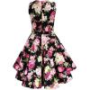 imageBlackButterfly Kids Audrey Vintage 50s Girls DressBlack Pink Floral