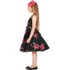 imageBlackButterfly Kids Audrey Vintage 50s Girls DressBlack Red Roses