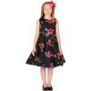 imageBlackButterfly Kids Audrey Vintage 50s Girls DressBlack Red Roses