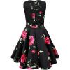 imageBlackButterfly Kids Audrey Vintage 50s Girls DressBlack Red Roses