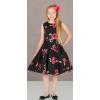 imageBlackButterfly Kids Audrey Vintage 50s Girls DressBlack Red Roses