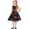 imageBlackButterfly Kids Audrey Vintage 50s Girls DressBlack Red Roses