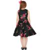 imageBlackButterfly Kids Audrey Vintage 50s Girls DressBlack Red Roses
