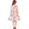 imageBlackButterfly Kids Audrey Vintage 50s Girls DressIvory Pink Floral