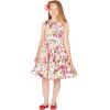 imageBlackButterfly Kids Audrey Vintage 50s Girls DressIvory Pink Floral