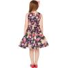 imageBlackButterfly Kids Audrey Vintage 50s Girls DressMidnight Blue Pink Floral