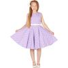 imageBlackButterfly Kids Audrey Vintage 50s Girls DressPurple Polka Dot