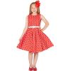 imageBlackButterfly Kids Audrey Vintage 50s Girls DressRed Polka Dot