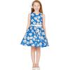 imageBlackButterfly Kids Audrey Vintage 50s Girls DressRoyal Blue Floral