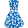 imageBlackButterfly Kids Audrey Vintage 50s Girls DressRoyal Blue Floral
