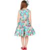 imageBlackButterfly Kids Audrey Vintage 50s Girls DressTurquoise Pink Floral