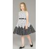 imageBlackButterfly Kids Audrey Vintage 50s Girls DressWhite  Black Polka Dot