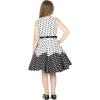 imageBlackButterfly Kids Audrey Vintage 50s Girls DressWhite  Black Polka Dot