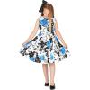 imageBlackButterfly Kids Audrey Vintage 50s Girls DressWhite  Blue