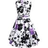 imageBlackButterfly Kids Audrey Vintage 50s Girls DressWhite  Purple