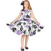 imageBlackButterfly Kids Audrey Vintage 50s Girls DressWhite  Purple