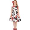 imageBlackButterfly Kids Audrey Vintage 50s Girls DressWhite  Red