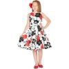 imageBlackButterfly Kids Audrey Vintage 50s Girls DressWhite  Red