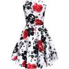 imageBlackButterfly Kids Audrey Vintage 50s Girls DressWhite  Red