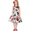 imageBlackButterfly Kids Audrey Vintage 50s Girls DressWhite  Red