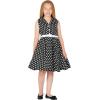 imageBlackButterfly Kids Holly Vintage Polka Dot 50s Girls DressBlack