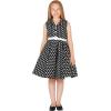 imageBlackButterfly Kids Holly Vintage Polka Dot 50s Girls DressBlack