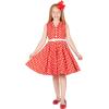imageBlackButterfly Kids Holly Vintage Polka Dot 50s Girls DressRed