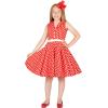imageBlackButterfly Kids Holly Vintage Polka Dot 50s Girls DressRed