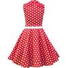 imageBlackButterfly Kids Holly Vintage Polka Dot 50s Girls DressRed