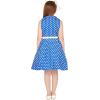 imageBlackButterfly Kids Holly Vintage Polka Dot 50s Girls DressRoyal Blue