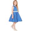 imageBlackButterfly Kids Holly Vintage Polka Dot 50s Girls DressRoyal Blue