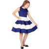 imageBlackButterfly Kids Lilly Vintage Striped 50s Childrens Girls DressRoyal Blue