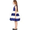 imageBlackButterfly Kids Lilly Vintage Striped 50s Childrens Girls DressRoyal Blue