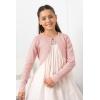 imageBlackButterfly Kids Long Sleeve Sparkle Cardigan Childrens Girls ShrugBaby Pink