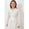 imageBlackButterfly Kids Long Sleeve Sparkle Cardigan Childrens Girls ShrugLight Silver