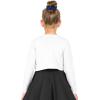 imageBlackButterfly Kids Long Sleeve Sparkle Cardigan Childrens Girls ShrugLight Silver