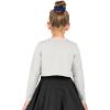 imageBlackButterfly Kids Long Sleeve Sparkle Cardigan Childrens Girls ShrugSilver