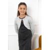 imageBlackButterfly Kids Long Sleeve Sparkle Cardigan Childrens Girls ShrugSilver