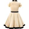 imageBlackButterfly Kids Lucy Vintage Clarity 50s Girls DressBeige