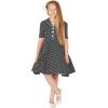 imageBlackButterfly Kids Sabrina Vintage Polka Dot 50s Girls DressBlack