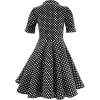 imageBlackButterfly Kids Sabrina Vintage Polka Dot 50s Girls DressBlack