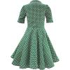 imageBlackButterfly Kids Sabrina Vintage Polka Dot 50s Girls DressGreen