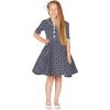 imageBlackButterfly Kids Sabrina Vintage Polka Dot 50s Girls DressMidnight Blue