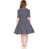 imageBlackButterfly Kids Sabrina Vintage Polka Dot 50s Girls DressMidnight Blue