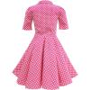 imageBlackButterfly Kids Sabrina Vintage Polka Dot 50s Girls DressPink