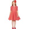imageBlackButterfly Kids Sabrina Vintage Polka Dot 50s Girls DressRed