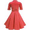 imageBlackButterfly Kids Sabrina Vintage Polka Dot 50s Girls DressRed