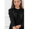 imageBlackButterfly Kids Satin Long Sleeve Bolero Childrens Girls ShrugBlack