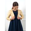 imageBlackButterfly Kids Satin Long Sleeve Bolero Childrens Girls ShrugGold